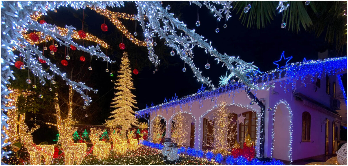 Quasi mezzo milione di luci illumina la Casa di Babbo Natale