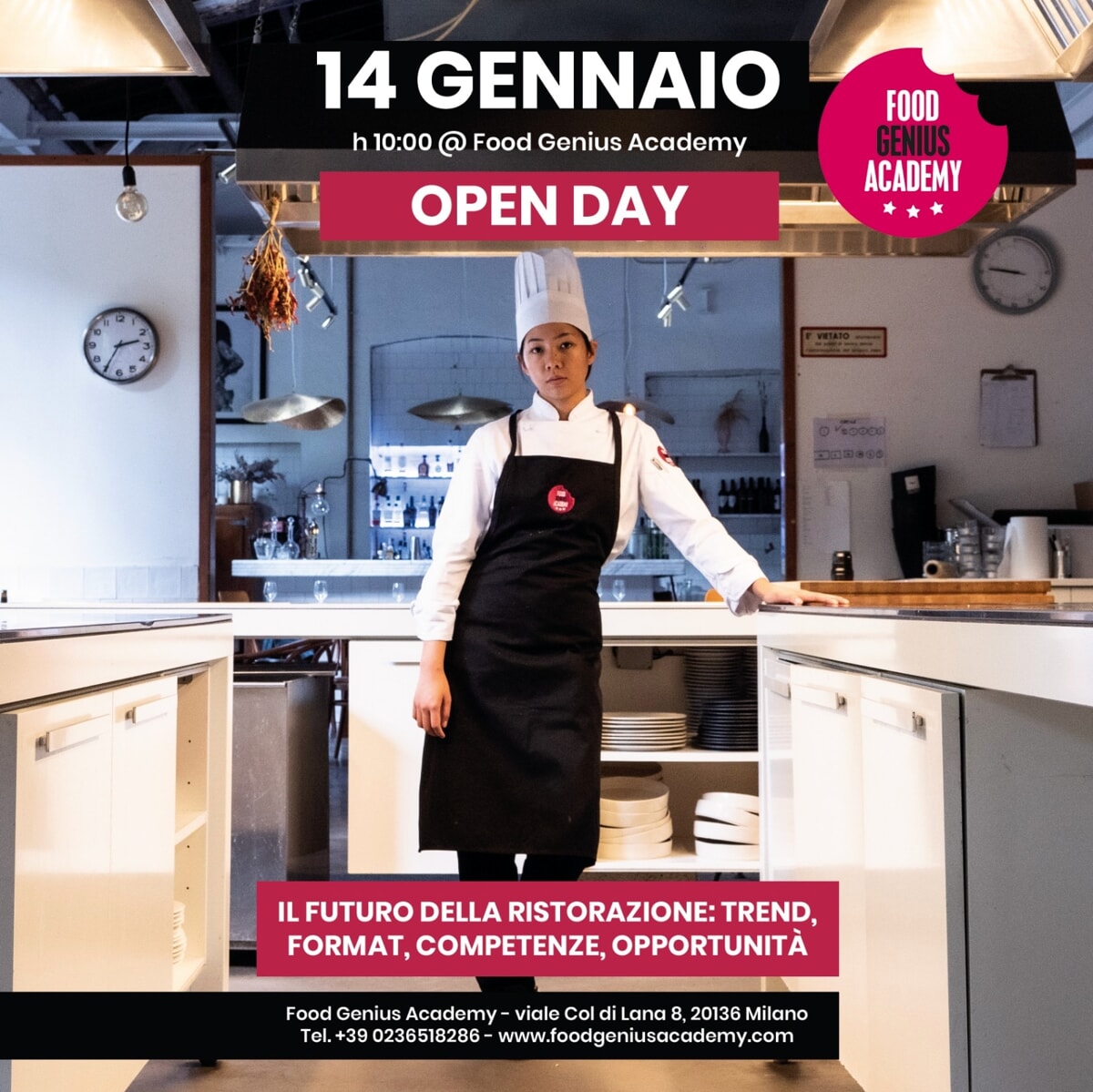 L’open day per scoprire Food Genius Academy a Milano