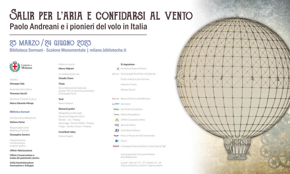 Mostra mongolfiere alla Biblioteca Sormani di Milano